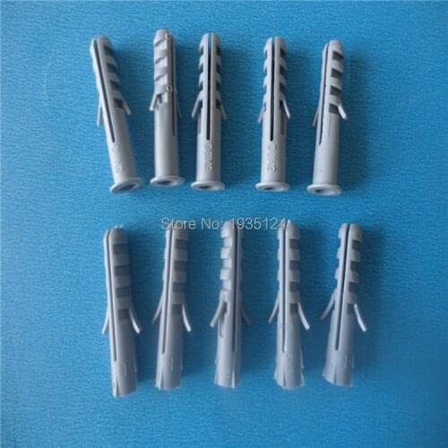 20PC/lot sleeve nylon wall 5MM 6MM 8MM 10MM 12MMFish-shaped plug Expansion Tube Screw Bolts Plastic without screw Free Shipping