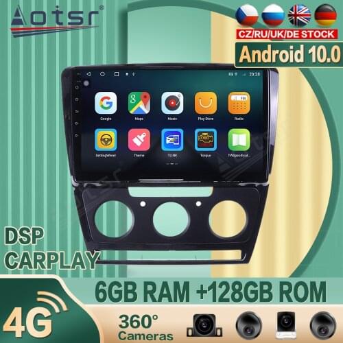For Skoda Octavia 2008-2013 Android Car radio Player GPS Navigation 360 camera Auto Stereo Multimedia Video Headunit DSP carplay