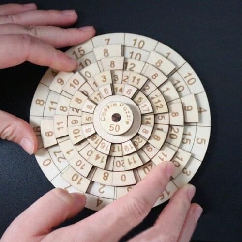 Digital Turntable Wooden Building Blocks Count Numbers Math Matching Digital Shape Puzzle Toys For Aldult Kid Intellectual