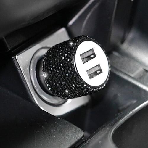 Dual USB Port Car Cigarette Lighter Socket Splitter Charger Plug Adapter With USB Cable DC DC 5V-2.1A For All Phone PC Ipad GPS