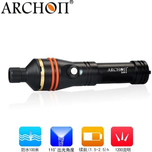 Diving Torch ARCHON D11V II / D11V-II CREE XM-L2 U2 LED max. 1200LM 110 degree Angle beam 100 Meters underwater dive flashlight