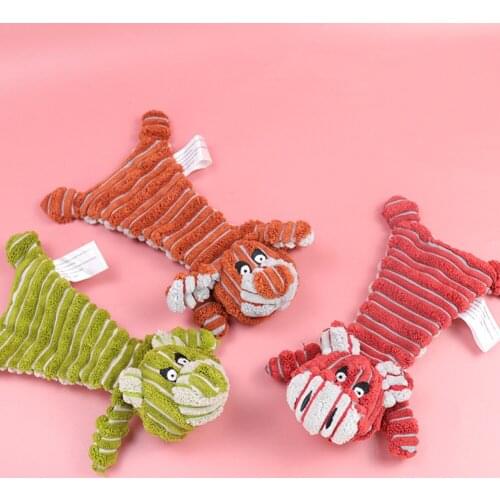 Animals Shape Dog Chew Toy Plush Squeaker Dog Toys Pet Training Teething Toys Puppy Honking Squirrel Stuffed Chew Squeaking Toy