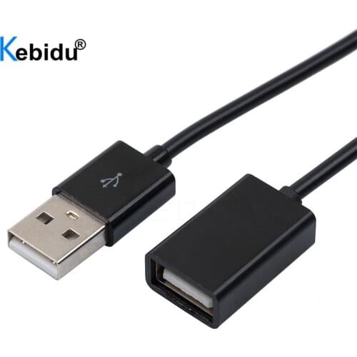 Kebidumei 0.5m 1M USB 2.0 Male to Female Extension Data Extender Charge Extra Cable for iPhone 4 5 6 Plus For Samsung S6 Note4