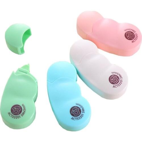 1pc Kawaii Correction Tape Cute Creative Pea Type Practical Concealer Tape Promotional Korean Stationery Office School Supplies