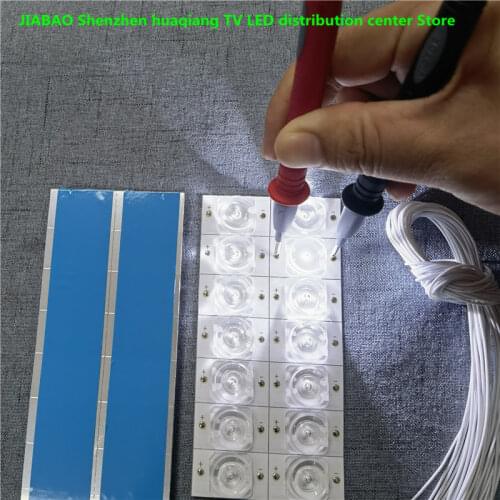 6V 3v SMD Lamp Beads with Optical Lens Fliter for Concave mirror headlamp bead universal lamp strip 26-55 inches 6 lamps 7 lamps