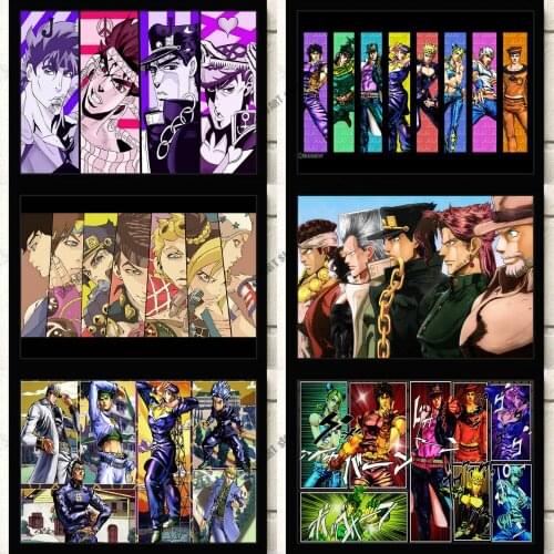Anime Diamond Painting JOJOs Bizarre Adventure Diamond Mosaic Embroidery Full Square Drill Room Decoration Cross Stitch Kits