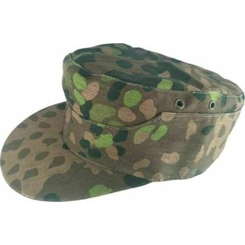 WW2 German Elite Dot44 Peas Camo Field Cap WWII Soldier Hat In Sizes Military WW2 Reproduction