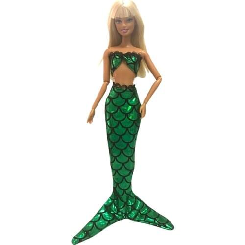 NK Originl Fairy Tale Princess Mermaid Doll Dress Luxury Mermaid Tail For Barbie Doll Child Favorite Gift Best Girl' Doll
