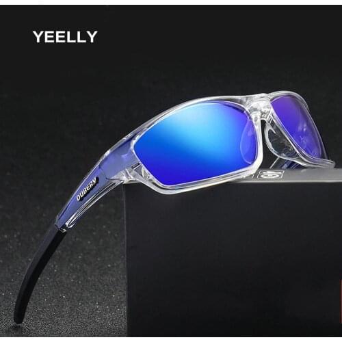 New Men Retro Sports Polarized Sunglasses New Driving Glasses Rectangle Cool Blocking Glare Outdoor Eyeglasses D620 Fashion