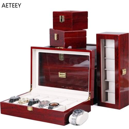 Piano with Baking Paint 6-digit 10 Digit 12 Digit Watch Box Jewelry Storage Display Box Wooden Box Correas Apple Watch Box Case