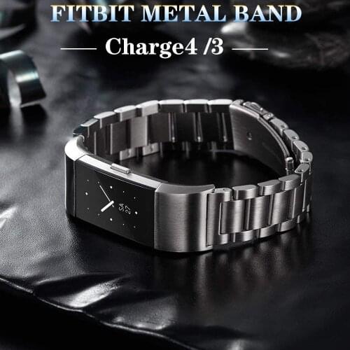 Stainless steel strap for Fitbit charge 3 band Replacement wristband Charge3/Charge4 Smart Watch Bracelet Fitbit Charge 4 band