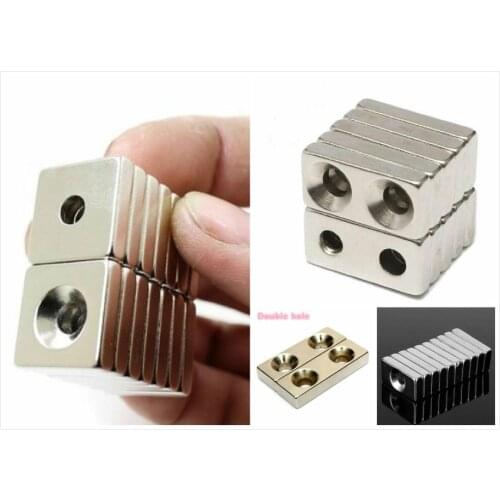 1/5 pcs N35 Grade Super Strong Block Countersunk net Neodymium nets 10 different sizes of magnets