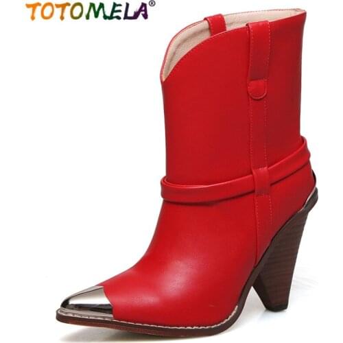 TOTOMELA Women's Ankle Boots