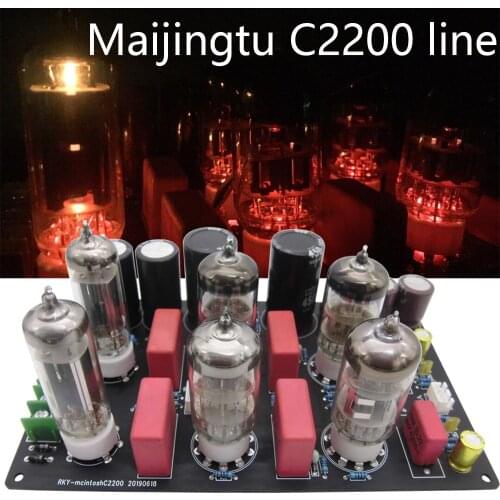 C2200 tube preamplifier 6H2N 6H3N tube compatible with 6N3 5670W 6N1 6N4 12AX7 12AU7 12AT7 ECC83 ECC82 pre-finished board DIY