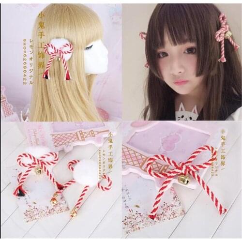 Retro Lolita Cute Hairclip Boutique Bowknot Hairpin hair rope Girls' headwear Accessories B554