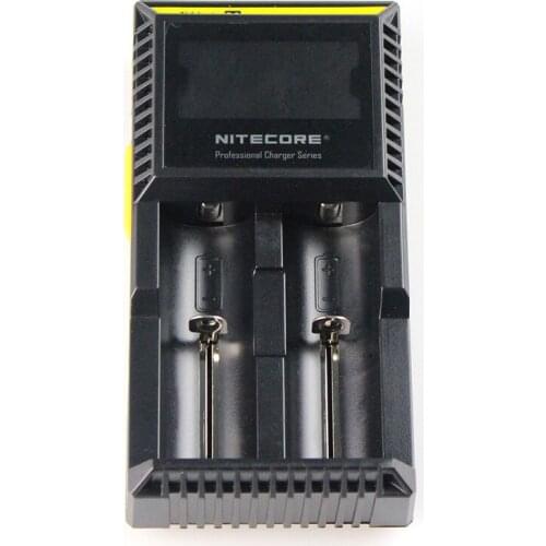 Battery Charger NITECORE D2 Digicharger crystalline LCD display For Li-ion / IMR / LiFePO4: 26650, 22650, 18650, 17670, 18490