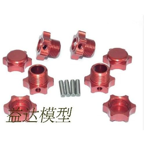 1/8 off road short course buggy car tire adapters with nuts 17mm for Hobao HSP HPI car