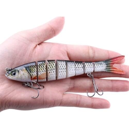 1pcs 27g 13.7cm Fishing Lure Lifelike Multi-section Swimbait Crankbait 3D Eyes Artificial Hard Bait Trout Pike Carp Fishing