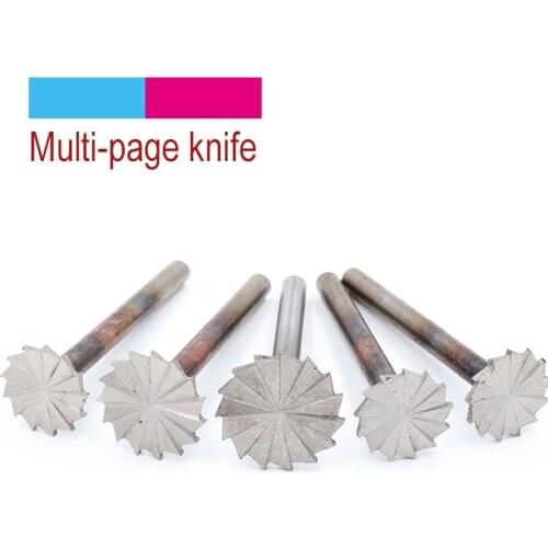 1pcs 6mm Shank Countersink Drill Bits Wood Root Carving Point Burr Knife Milling Cutter Head Die Electric Grinder Abrasive Tools