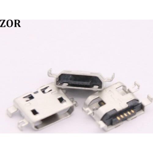 100pcs Micro USB Jack Charging Socket Port Plug Dock Connector 5pin Heavy plate For Lenovo P70