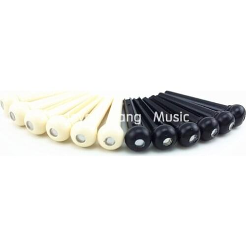 2 Sets of Alice Acoustic Guitar Bridge Pins Ivory&Black With 3mm Laser Dot Free Shipping Wholesales