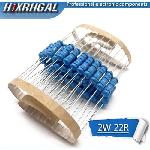 20pcs 22 ohm 2W 22R Metal film resistor hjxrhgal