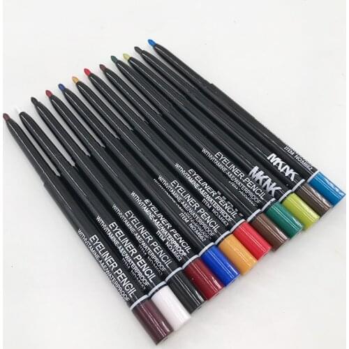 2021 New Arrival Professional Matte Lip Liner Pencil Set Lasting Smooth Natural Eye Shadow Pen Eyeliner Makeup Cosmetic Tools