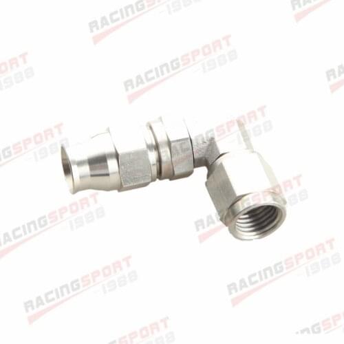 90Degree Stainless Steel JIC PTFE Swivel Hose End Fitting AN3 3AN M10x1.0 Female