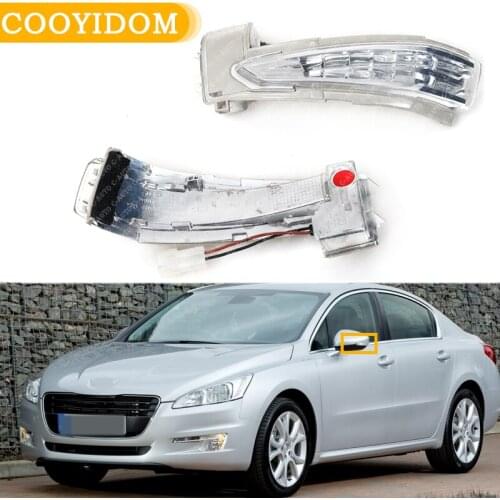 Car LED Door wing rearview mirror side lights turn signal lights For Peugeot 508 2010-2017 For Citroen DS5 C4 6325J5 6325J4