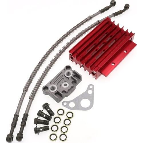 Oil Cooler Cooling Radiator Hose Bolt Kit for Pit Dirt Bike 110cc 125cc 140cc 150cc
