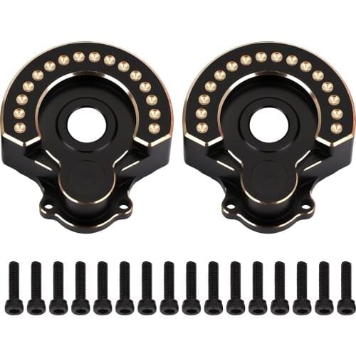 Black Coating Brass Portal Drive Housing Outer Counterweight For 1/10 RC Crawler Car Traxxas TRX4 TRX6 Upgrade Parts