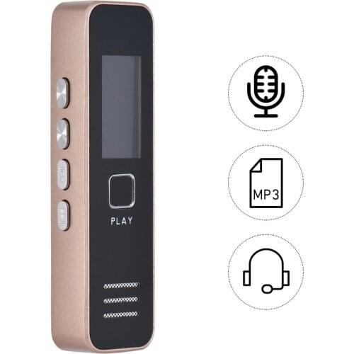 Digital Voice Recorder MP3 Player Mini Voice Recorder Support 32GB TF Card Professional Dictaphone 20-hour Recording Time