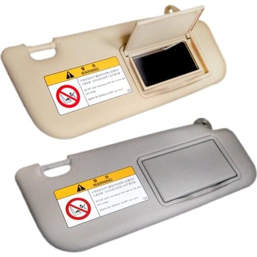 For Toyota Corolla E160 E170 2014 2015 2016 2017 74320-02B20 Car Inner Left / Right Sun Visor Panel Sunvisor with Makeup Mirror