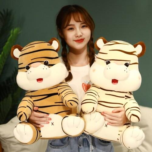 20-45cm Cute Cartoon Tiger Plush Toys Stuffed Soft Lovely Lifelike Animals Pillow Doll For Girls Kids Birthday Gifts