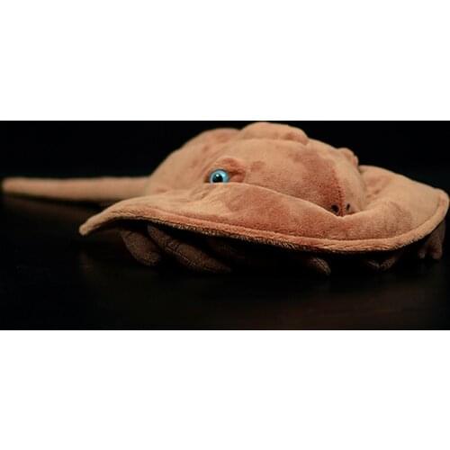 Simulation Sea Animal Tri-spine Horseshoe Crab Plush Toy Real Life Cute Soft Tachypleus Tridentatus Fish Doll Kids Birthday Gift