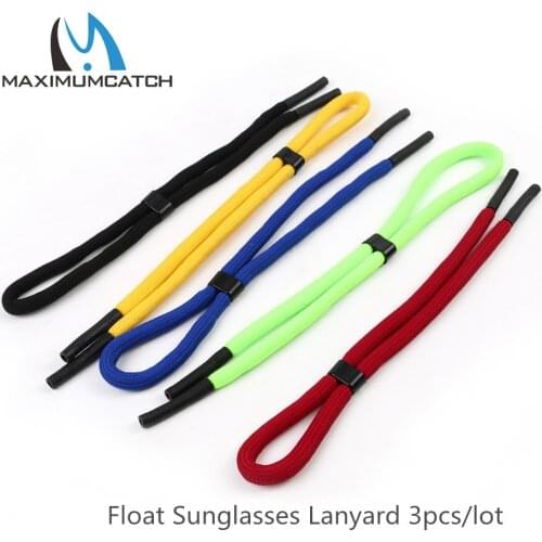 Maximumcatch 2pcs Float Sunglasses Lanyard Light Weaving Thread Neck Cord Multi Color Eyewear Strap Cord Fishing Accessory