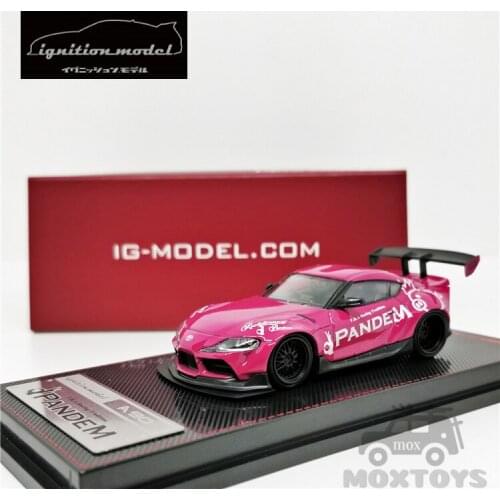 IG 1:64 PANDEM Toyota Supra (A90) Pink Diecast Model Car