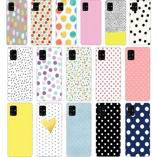 268FG Polka Dots Soft Silicone Tpu Cover Case for Samsung Galaxy A20 A20E A20S A40 A31 A41 A51 A71 case