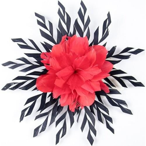 Natural Fluffy Goose Feathers Flower High Quality Plumes Corsage For Crafts DIY Jewelry Accessories Wedding Clothes Decoration