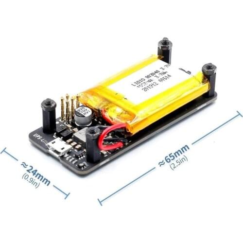New UPS Lite V1.2 UPS Power HAT Board with Battery Electricity Detection for Raspberry Pi Zero Zero W