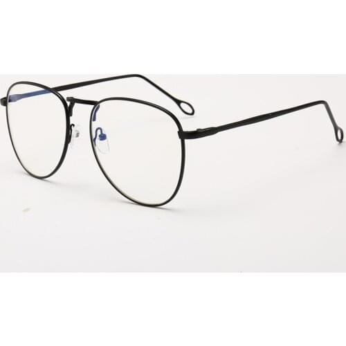 New Women flat mirror anti-blue glasses computer goggles metal glasses frame Radiation Resistant Gaming Goggles men