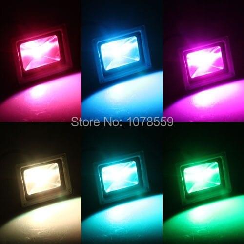 Wholesale Waterproof 10W Outdoor LED Flood Light Floodlight RGB LED Outdoor Lighting Lamp free shipping