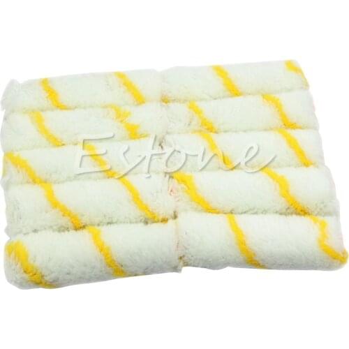 A Packet 10 Pcs 4" Paint Roller Edger Trim Roller Covers Mini Paint Roller Hot