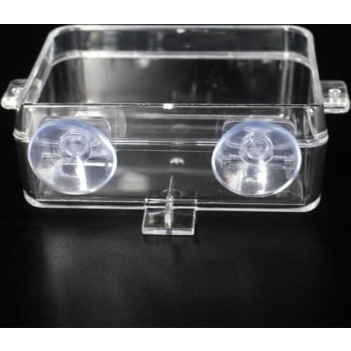 Reptile Water Food Bowl Worm Dish Plastic Pet Bowls Escape Proof Large Mealworms Container for Lizard Bearded Dragon