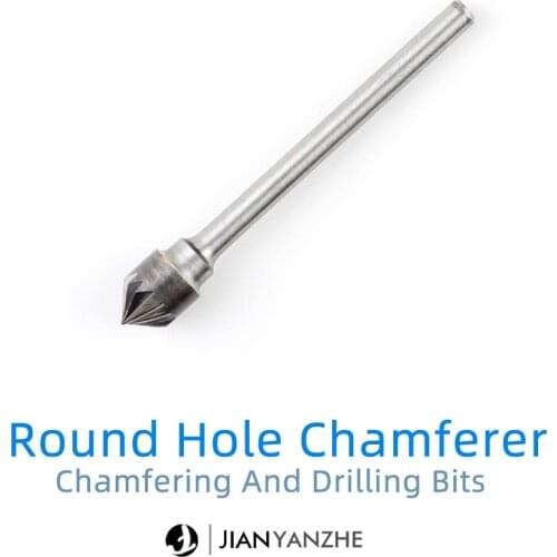 Round hole chamferer Chamfering and drilling bits Internal C-side grinding Gundam military model transformation grinding tools