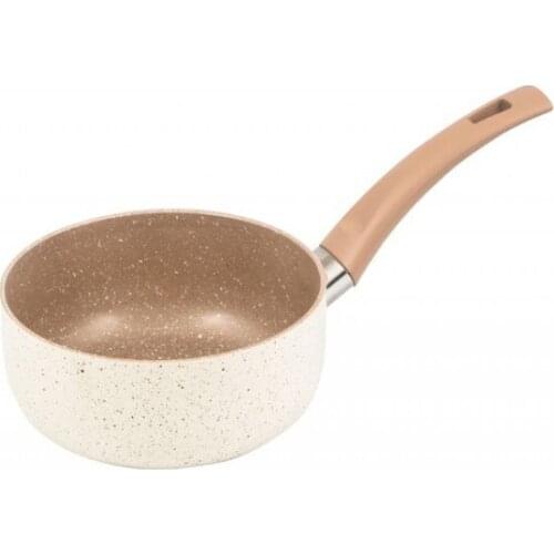 Modern EwS Kitchenware Granite Milk Pot 16 cm Cream сковорода utensílios de cozinha сковорода с крышкой кастрюля