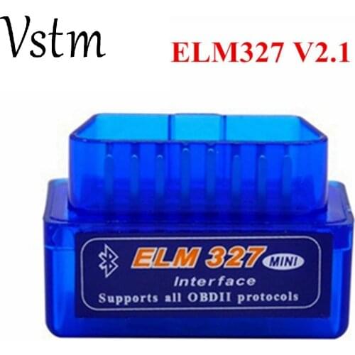Super Mini ELM327 Bluetooth V2.1 ELM 327 OBD2 Working for Android Torque/PC Support All OBD2 Protocols With Multi-Languages