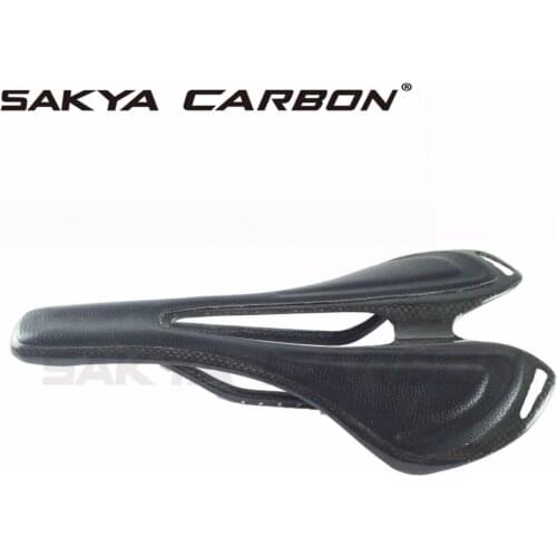 Hot selling Super light weight 123g bicycle carbon saddle TOUPE leather saddle bicycle seat