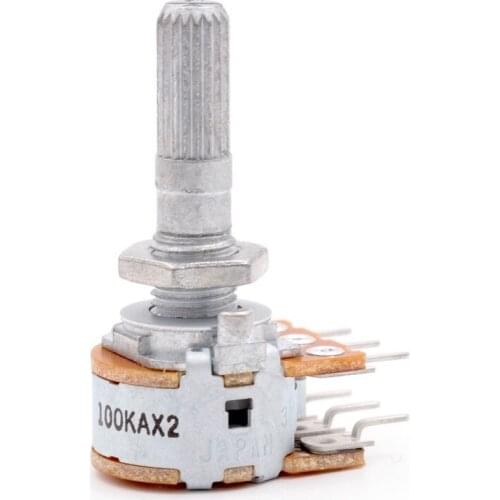 4PCS Japanese ALPS 16 metal-cased 50KA potentiometer