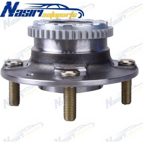 Rear Complete Wheel Hub and Bearing Assembly w/ ABS For Hyundai Elantra Kia Spectra